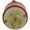 Ac Works Locking Plug, L22-30P, 30 A, 277/480V AC, Three Phase, Orange ASL2230P - alternate 2